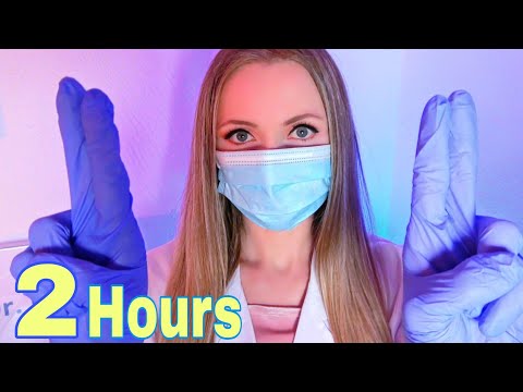 ASMR Soft Cranial Nerve Exam with Peaches - 2 Hours of Whisper, Detailed Face, Eye and Ear Exam