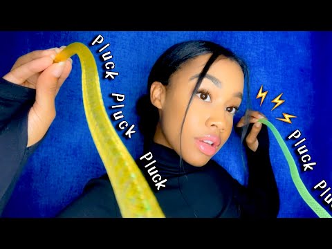 ASMR Fast & Aggressive Plucking Your Negative Energy (That You can See) 👀⚡️