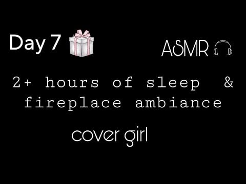 [F4A] sleeping by the fireplace [ambiance][sleep aid][asmr gf][sleep noises]