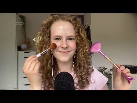 ASMR ~.~ Custom video: trigger woorden (+layered) tapping, brushing & hand movements | Nederlands