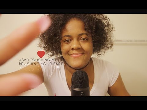 ASMR Touching You/ Brushing Your Face/ Tongue Clicking (Tingles)