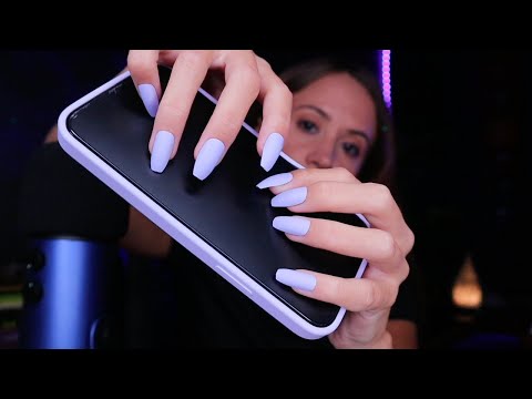 ASMR / Tapping For Relaxation and Tingles (Long Nails and Whispering)
