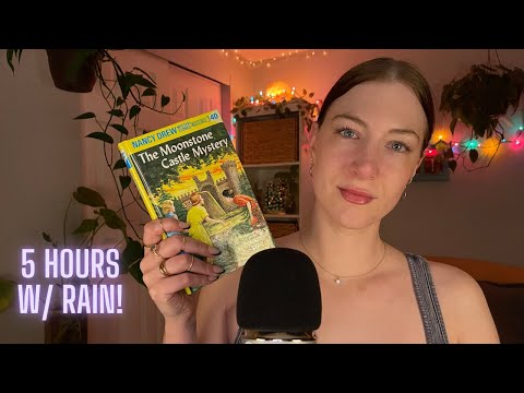ASMR 🌧️ Rainy Reading ALL 20 Chapters of Nancy Drew 📚 5 HR for Sleep & Relaxation