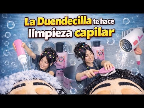 Limpieza capilar completa #asmr #duendecilla #humor #piojito #dormir #relax 