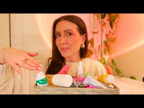 ASMR Travel Toiletries Declutter & Organize🧴🫧  Soft-Spoken 🫧 Lotion Bottles & Rummaging Sounds