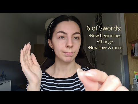 ASMR Reiki for  6 of Swords Energy ｜ Energy alignment, crystal healing,  soft spoken, plucking