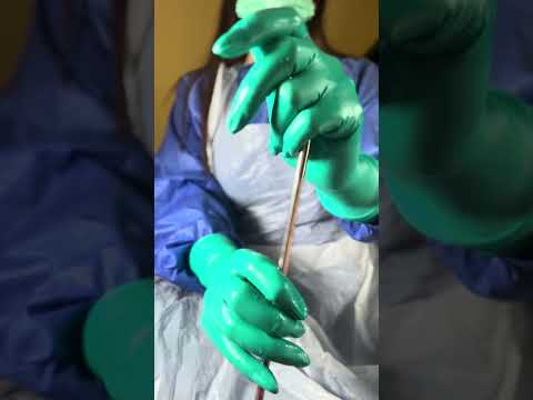 Preparing tools. ASMR #medicalexam #nurse #latexgloves #roleplay