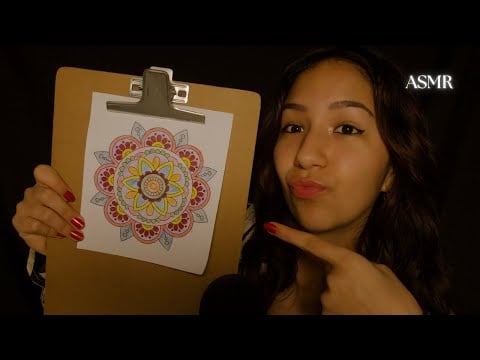 ASMR Coloreando una MANDALA con MOUTH SOUNDS | 100% COSQUILLOSO