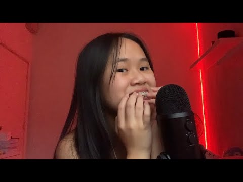 ASMR pure teeth tapping with braces ( highly requested!! )