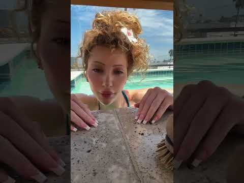 pov asmr at the pool mermaid #asmr #lofiasmr #poolasmr #relax #relaxandplay #asmrgame
