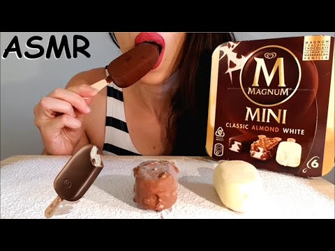 ASMR | Eating Mini Magnums | CRUNCHY SOUNDS | No Talking | Lady M. ASMR