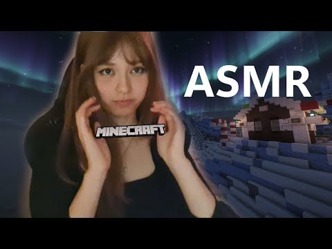 ASMR~ Cozy Minecraft Christmas Build✨ | whispered gameplay | clicking and keyboard sounds
