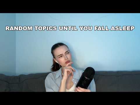 ASMR random questions to fall asleep (clicky whisper)