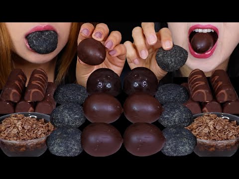 ASMR DARK CHOCOLATE MATCHA EGG CAKES, MINI DOVE ICE CREAM BARS, CHEWY MOCHI, BON BON ICE CREAM, OREO