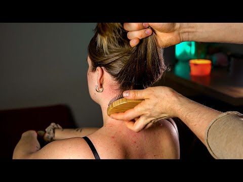 ASMR: Ultimate Nape Attention and Hair Brushing for Deep Sleep (No Talking)