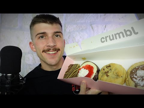 ASMR Crumbl Cookies Mukbang | Soft Spoken Eating Sounds for Relaxation