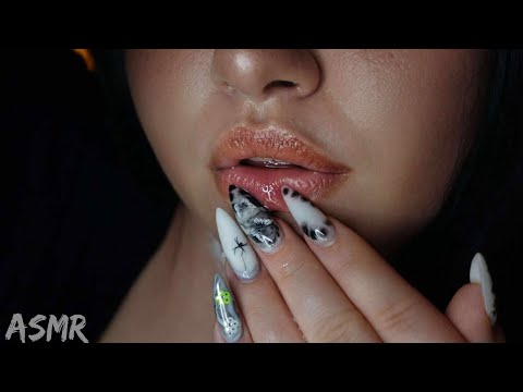 ASMR SPIT PAINTING and KISS PAINTING💋  HAND MOVEMENTS | MOUTH SOUNDS