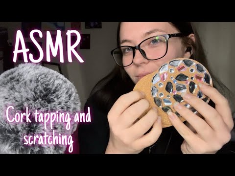 ASMR Cork taps and scratches