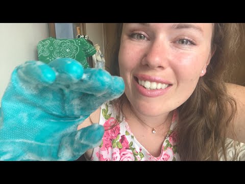 ASMR Soapy Rubber Gloves w/ Whisper