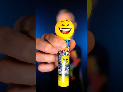 Weird Blue Raspberry candy ASMR: Emoji Pop #asmrcandy #candyasmr #blueraspberry