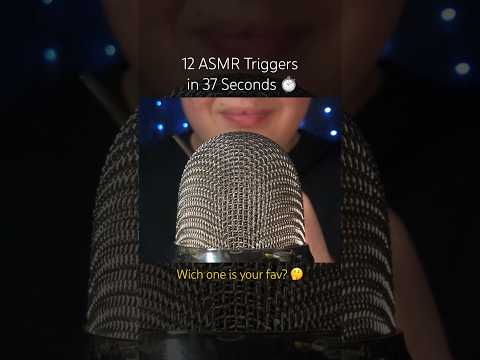 12 ASMR Triggers in 37 Seconds! ⏱️ #asmr