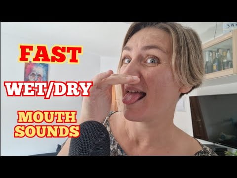 ASMR Fast Aggressive Chaotic Wet/Dry Mouth Sounds  | 100%  Lofi Vibes #asmr #relax #lofi #fast