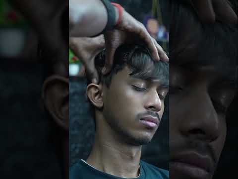 old school ASMR Tapping Scratching Head & Ear Massage With Neck Cracking #shorts