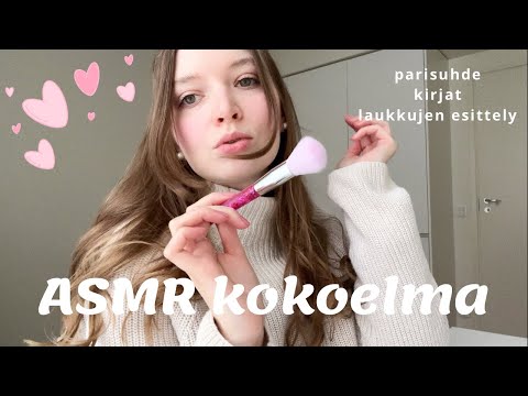 ASMR suomi kokoelma 2h | höpöttely parisuhteesta, kirjojen ja laukkujen esittely, Venäjä