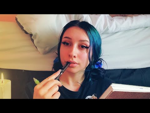 ASMR Let Me Draw You! | tapping, rain, whispering, sketching, lid biting