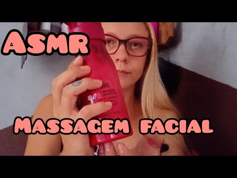 ASMR : MASSAGEM FACIAL PARA ALÍVIO DE DOR DE CABEÇA 💗