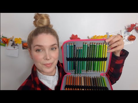 ASMR Français / Soft Spoken / Mes crayons de couleur n°2