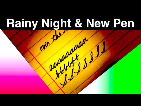 A Stormy Night for a Dragon Pen - Pen ASMR