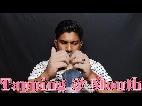 Relaxing ASMR mouth sounds and tapping