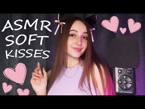 ASMR Soft Kisses & Hand Movements | Nails Tapping