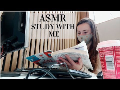 ASMR | STUDY WITH ME (1 HOUR) ~ Real Library Background Sounds (Study Ambiance)