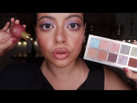 ASMR| MY GLOWY MAKEUP ROUTINE - GRWM - Relaxing Makeup Application & Whisper Rambles for SLEEP