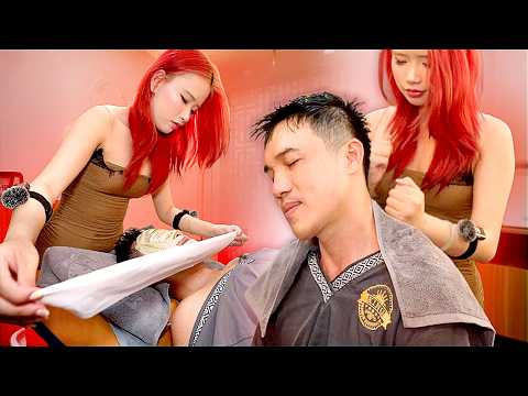 ASMR: She Woke Me Up 🔥 Full Service Vietnamese Barbershop | Grooming & Relaxation
