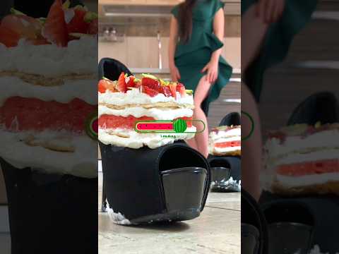 Crushing Food in High Heels: Pea vs. Cake! Oddly Satisfying ASMR