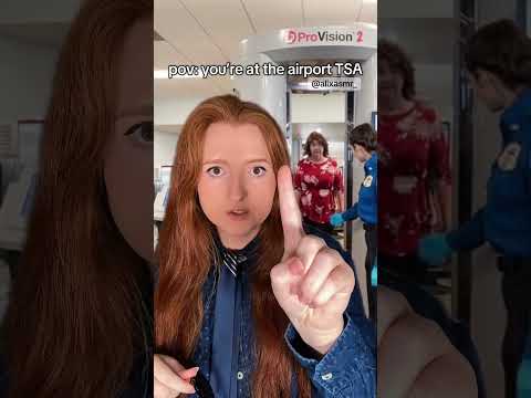 pov: you’re at the airport TSA #vacation #flight #asmr