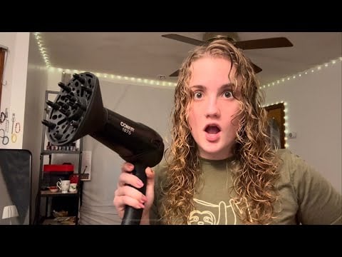 curly hair wash day routine ASMR evening whispers (unlocking curly hair secrets)