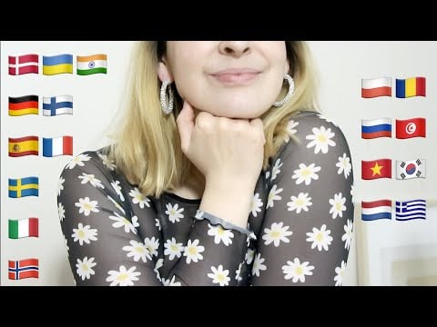 ASMR // Whispering Trigger Words In 18 Different Languages 🌍