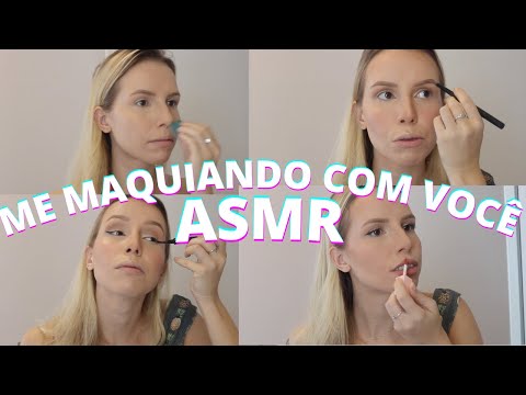 ASMR ME MAQUIANDO COM VOCÊ VOZ SUAVE -  Bruna Harmel ASMR