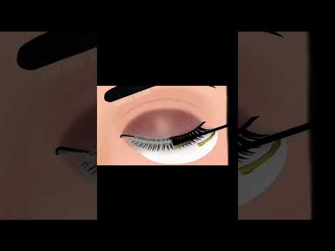 Eyelash cleaning|| Make-up removal animation|| ASMR animation|| #asmranimation #asmrvideo