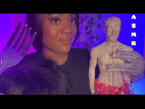 Your Favorite Triggers in One Video 💗 ASMR Acupuncture Doll, Head Scratches, Forehead Tapping + More