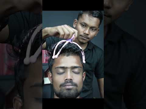 Soo Relaxing This Rolling Comb Head Massage ASMR And Neck Cracking #shorts #combmassage #neckcrack