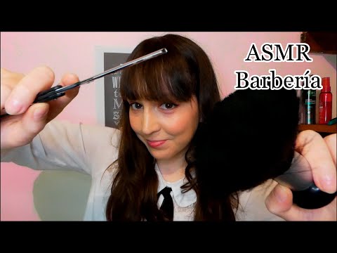 ⭐ASMR Barbería, Rasurado y Corte de Cabello en Español (Binaural, Layered Sounds)