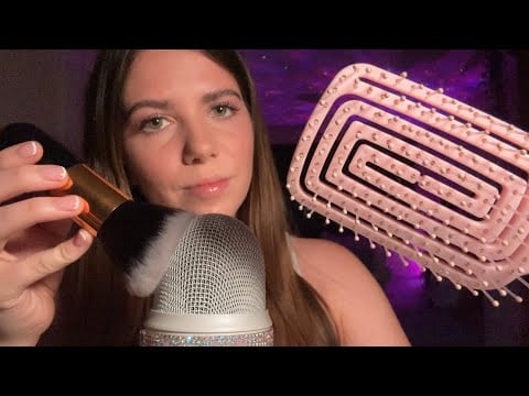 ASMR | All the PERSONAL ATTENTION you need 😴 *Hair brushing, mic brushing, hair clipping and more*