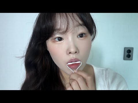 이어폰 마이크 니블링 입소리 asmr (no talking)|팅글,mouth sounds,mic nibbling