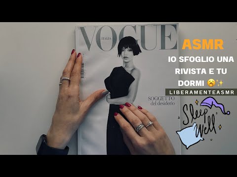 Asmr ita Intense Whispering ✨Io sfoglio insieme una rivista (Vogue) e tu dormi! 3*parte✨