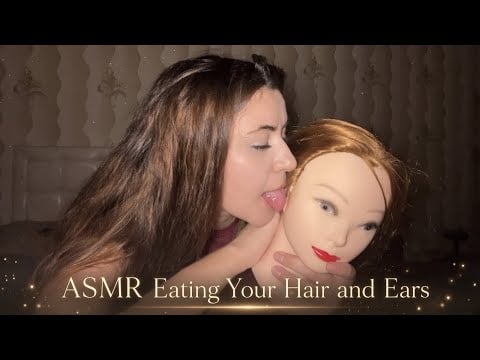 ASMR Eating your hair mouth sounds